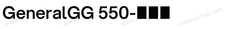 GeneralGG 550字体转换